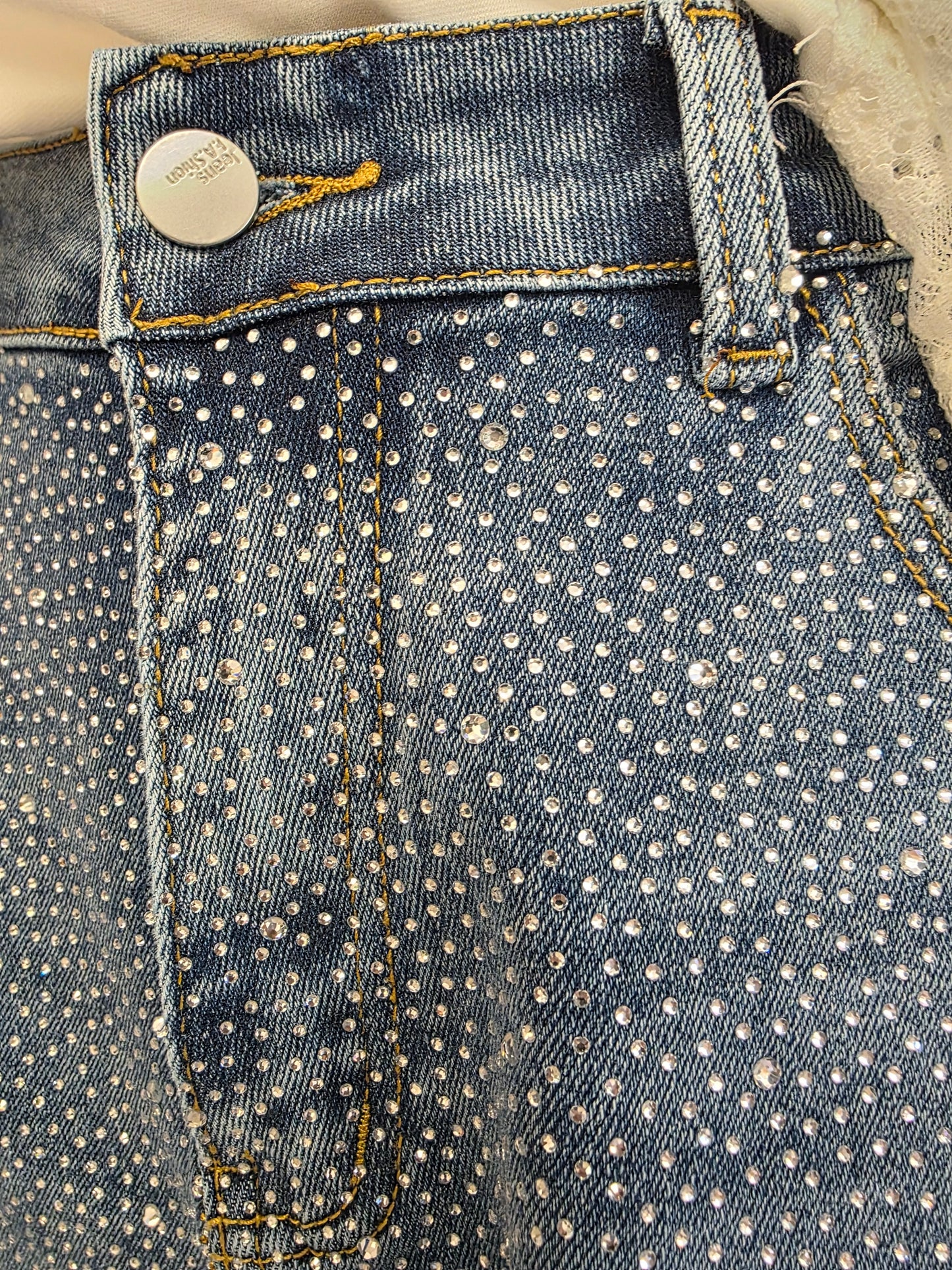 BERMUDA DENIM STRASS