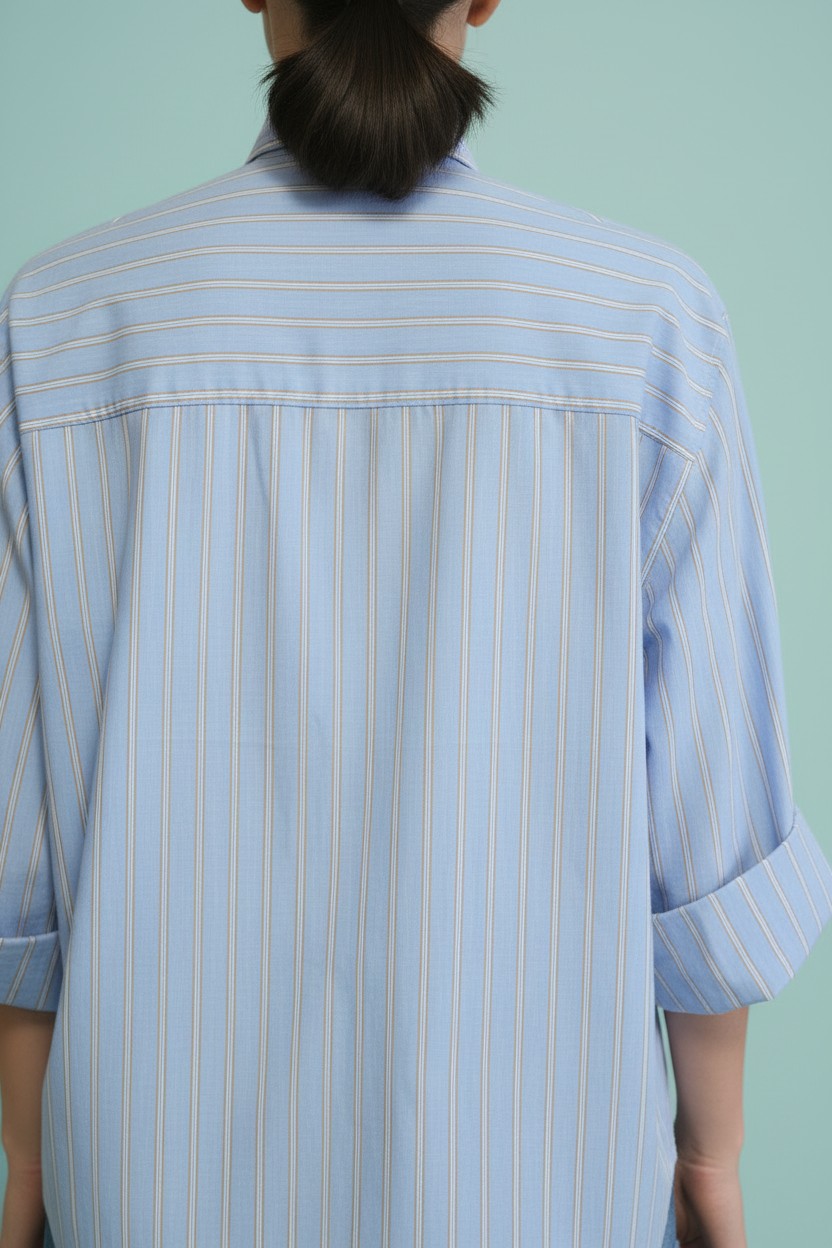 CAMICIA RIGHE PIZZO