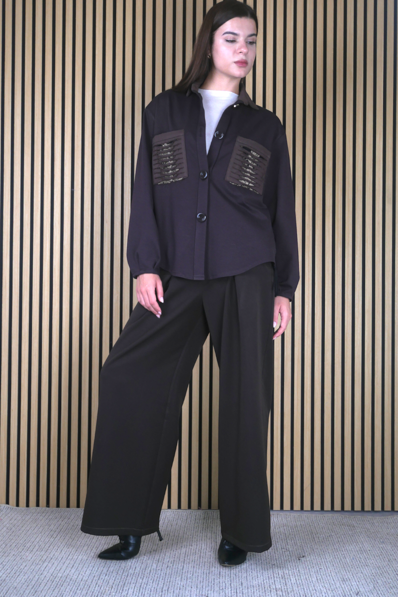 GIACCA CAMICIA COTONE RICAMATA