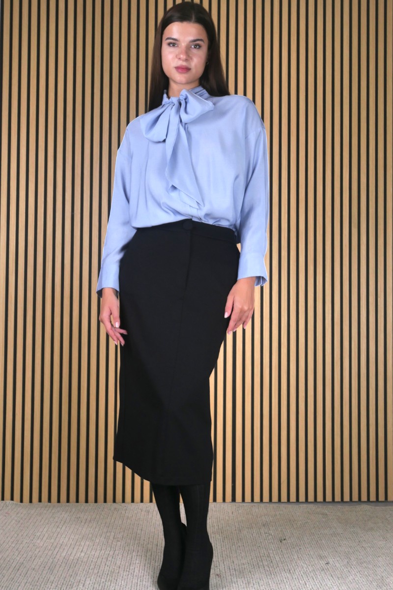 CAMICIA FIOCCO VISCOSA