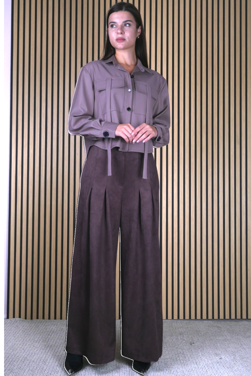 GIACCA CAMICIA CROPPED