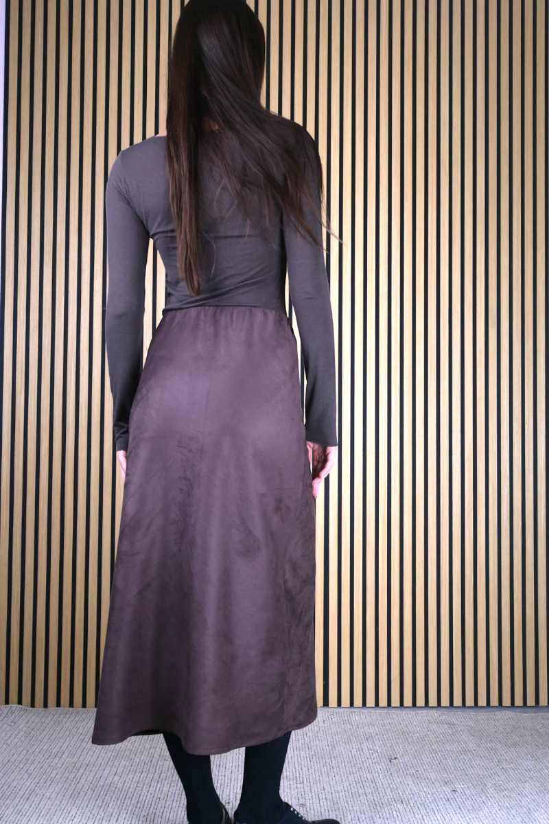 GONNA LONGUETTE SUEDE