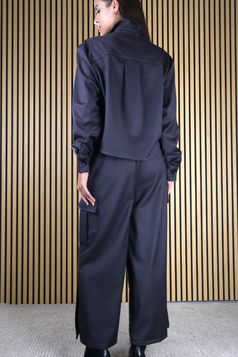 GIACCA CAMICIA CROPPED