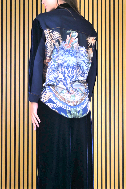 GIACCA CAMICIA PATCH VELLUTO