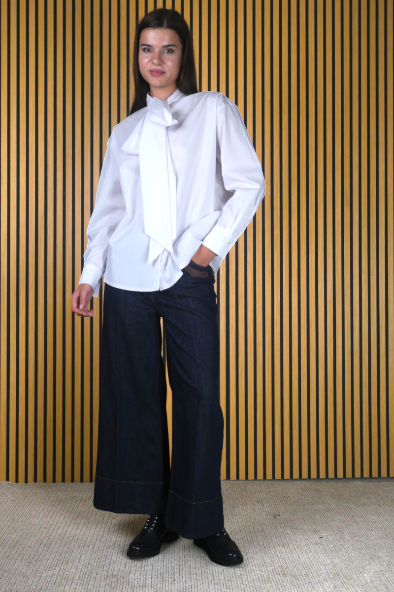 CAMICIA FIOCCO COTONE