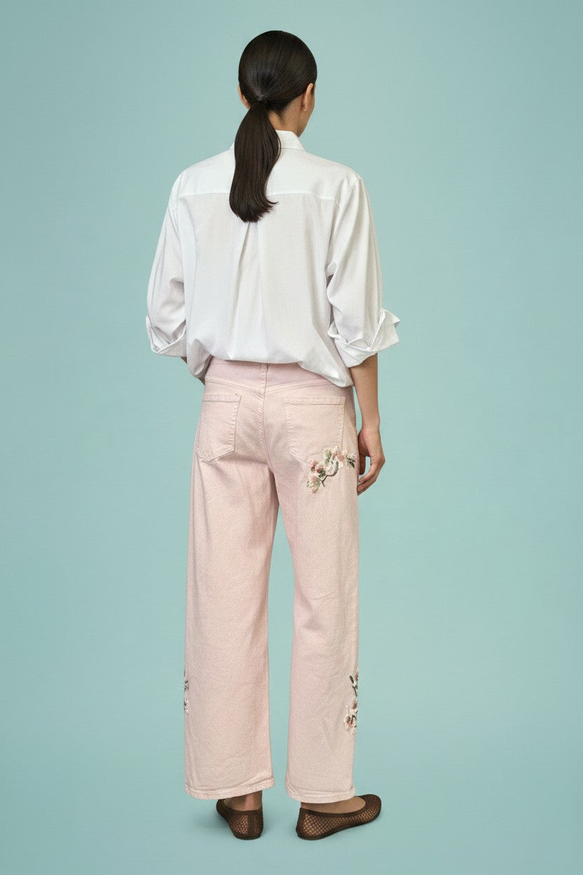 CAMICIA RICAMO FIORE
