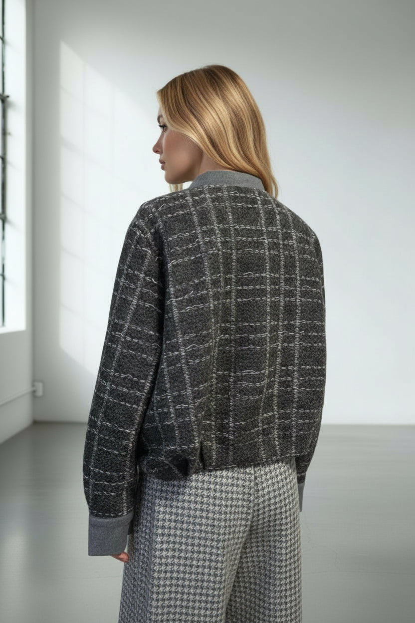 BOMBER MAGLIA JACQUARD