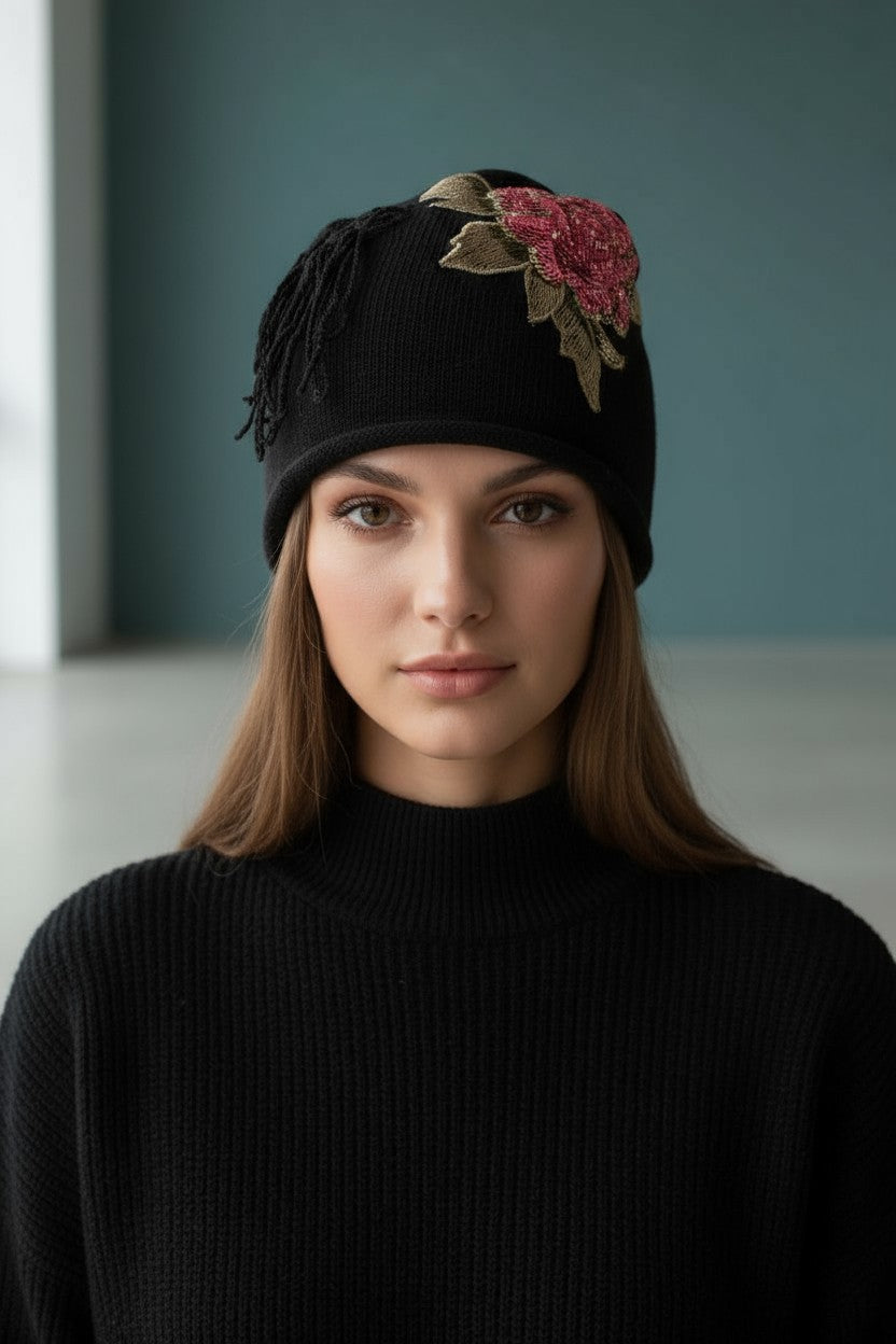 CAPPELLO PURA LANA NERO