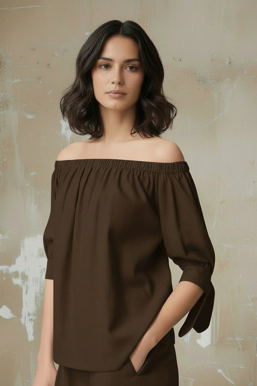 BLUSA SPALLA SCESA