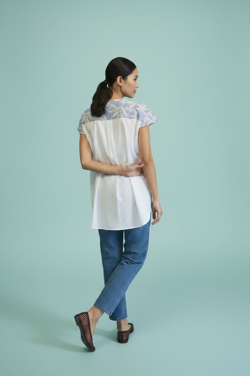 CAMICIA OVER RIGATA