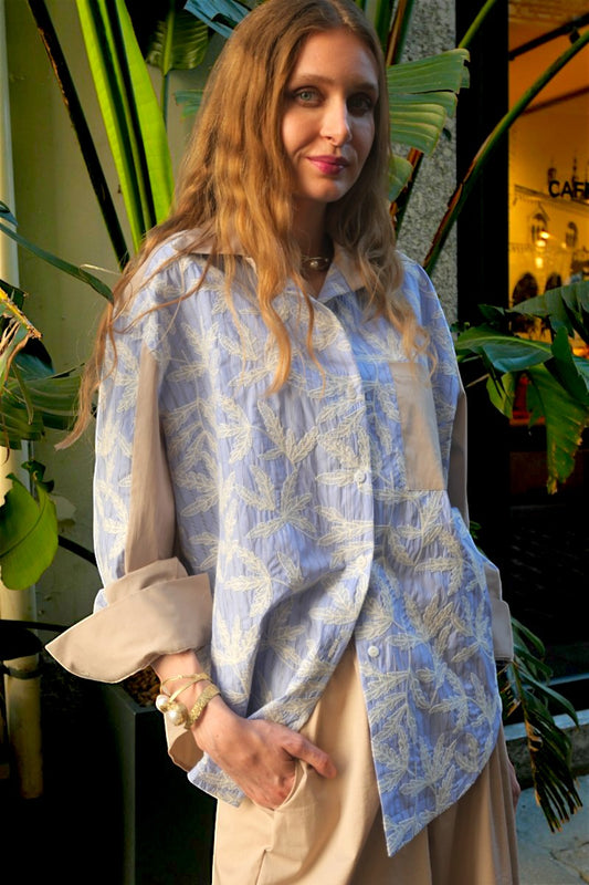 CAMICIA RICAMO PATCH
