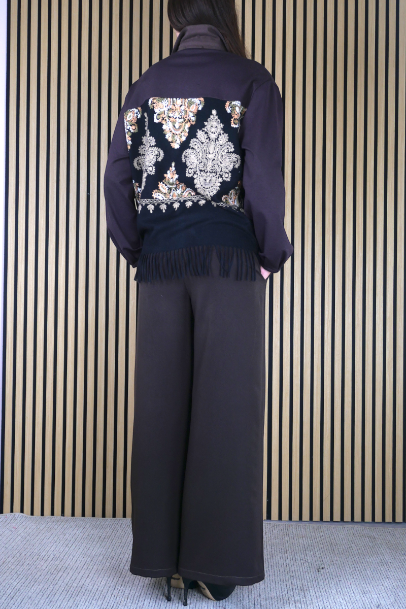 GIACCA CAMICIA COTONE RICAMATA