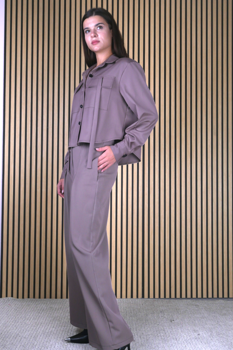 PANTALONE FLUIDO MISTO LANA