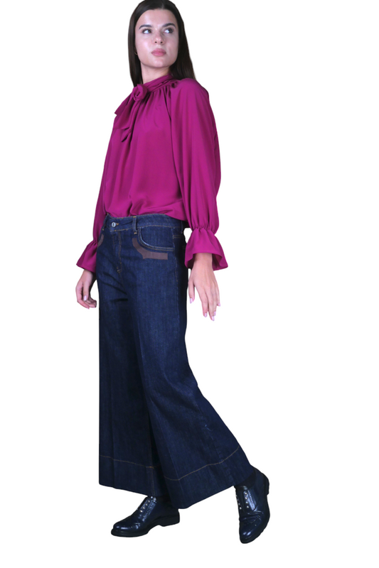 JEANS CROPPED BLU JACK