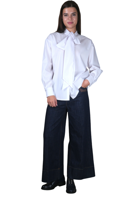 CAMICIA FIOCCO COTONE