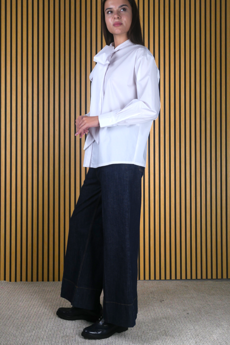 CAMICIA FIOCCO COTONE