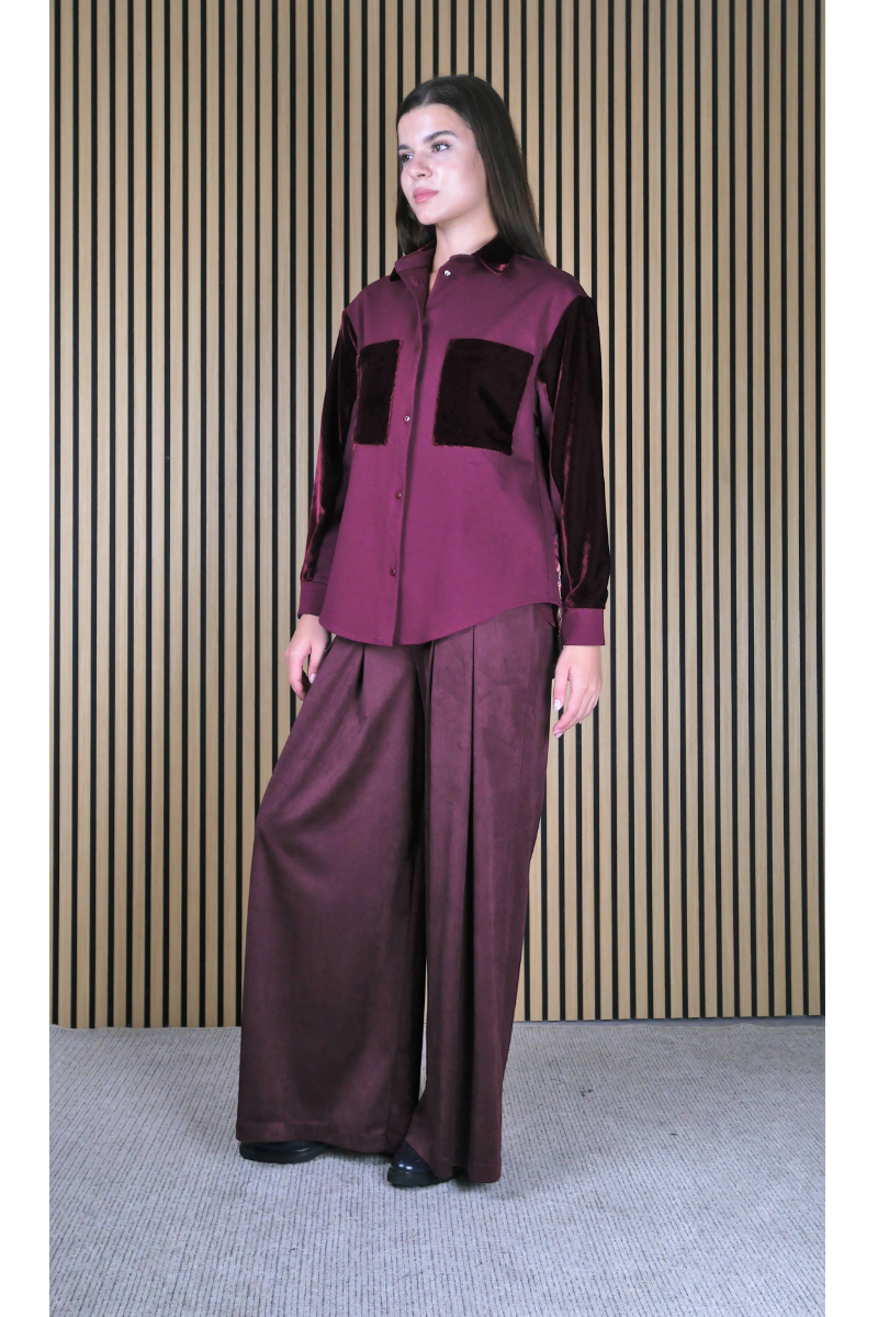 GIACCA CAMICIA PATCH VELLUTO