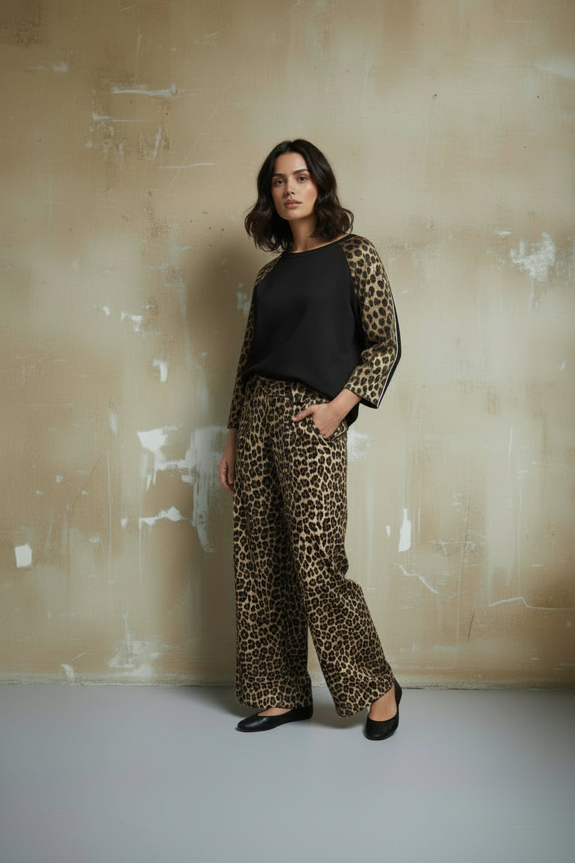 PANTAPALAZZO STAMPA ANIMALIER