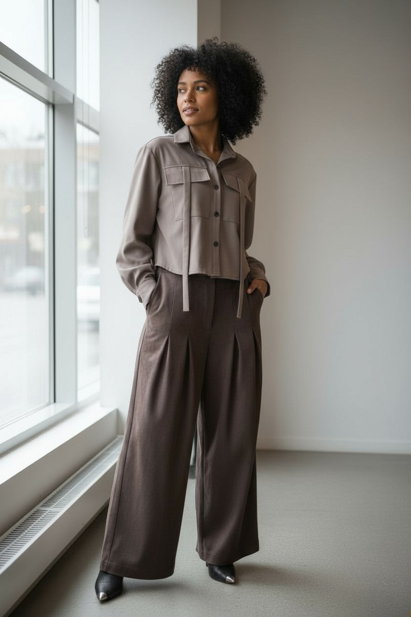 GIACCA CAMICIA CROPPED