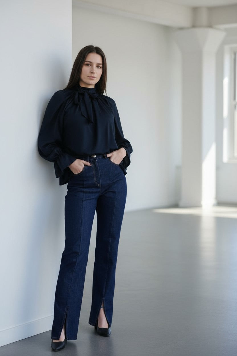 JEANS  STRETCH CON SPACCO