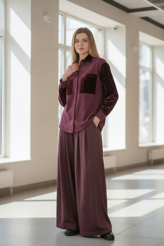 GIACCA CAMICIA PATCH VELLUTO