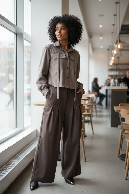 GIACCA CAMICIA CROPPED