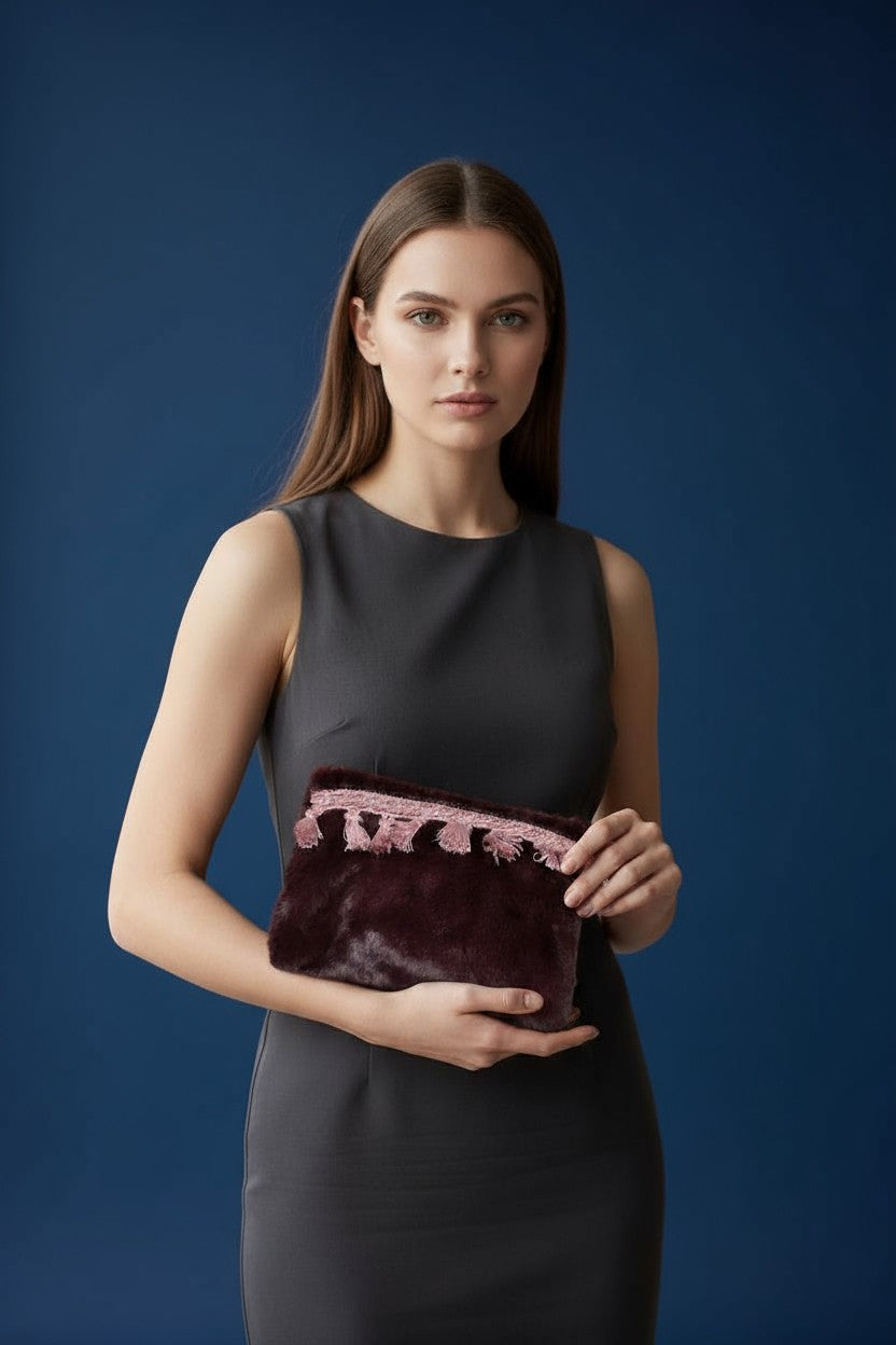 POCHETTE SIMILPELLICCIA PON PON