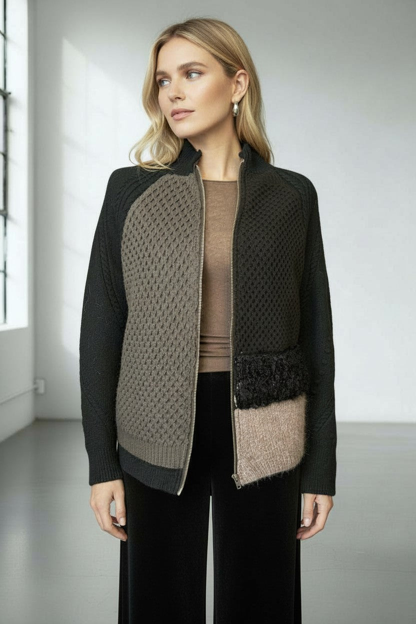 GIACCHINA PATCH MISTO CASHMERE