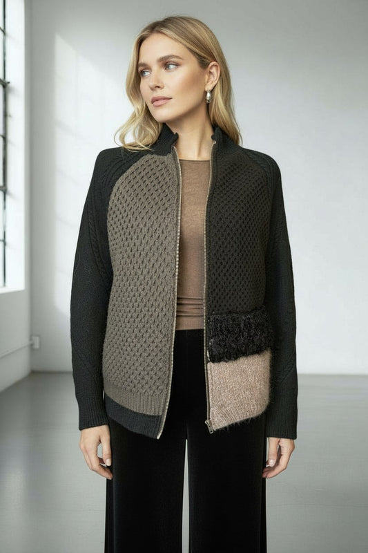 GIACCHINA PATCH MISTO CASHMERE