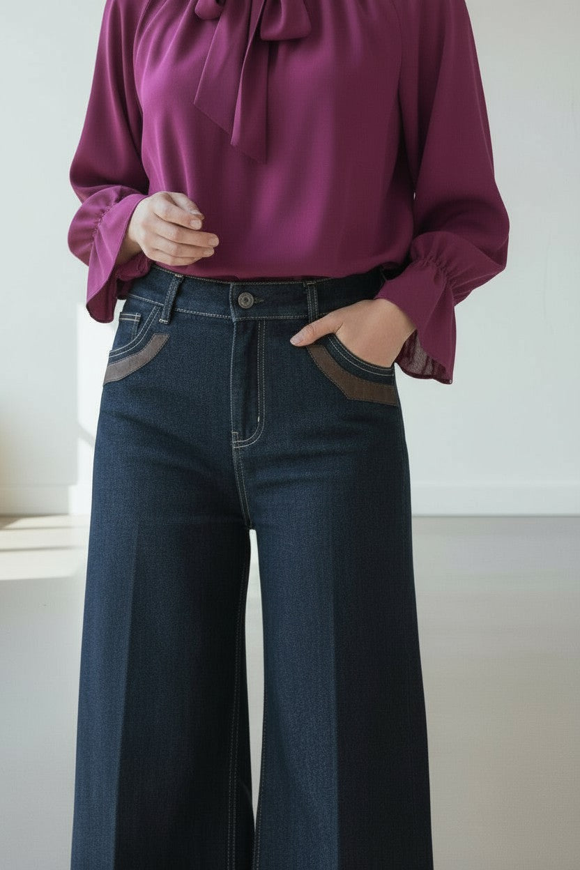JEANS CROPPED BLU JACK