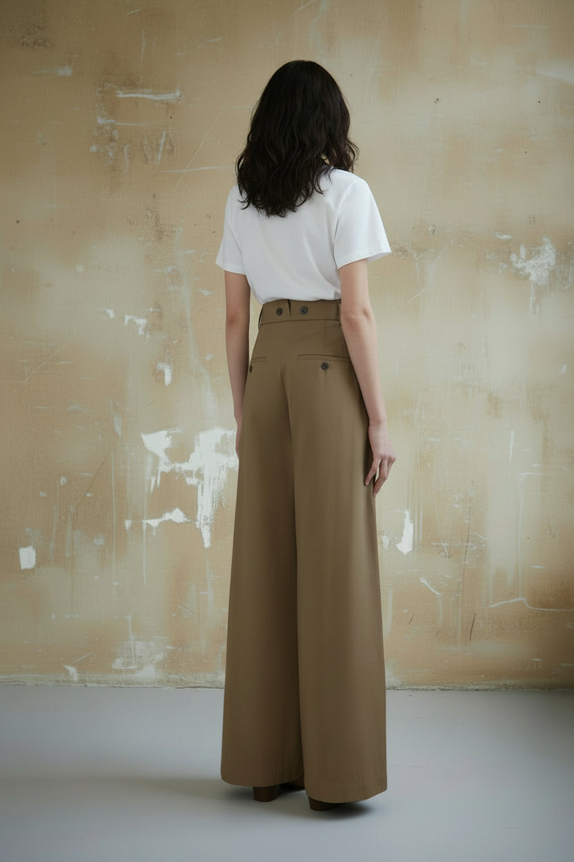 PANTAPALAZZO DRILL COTONE