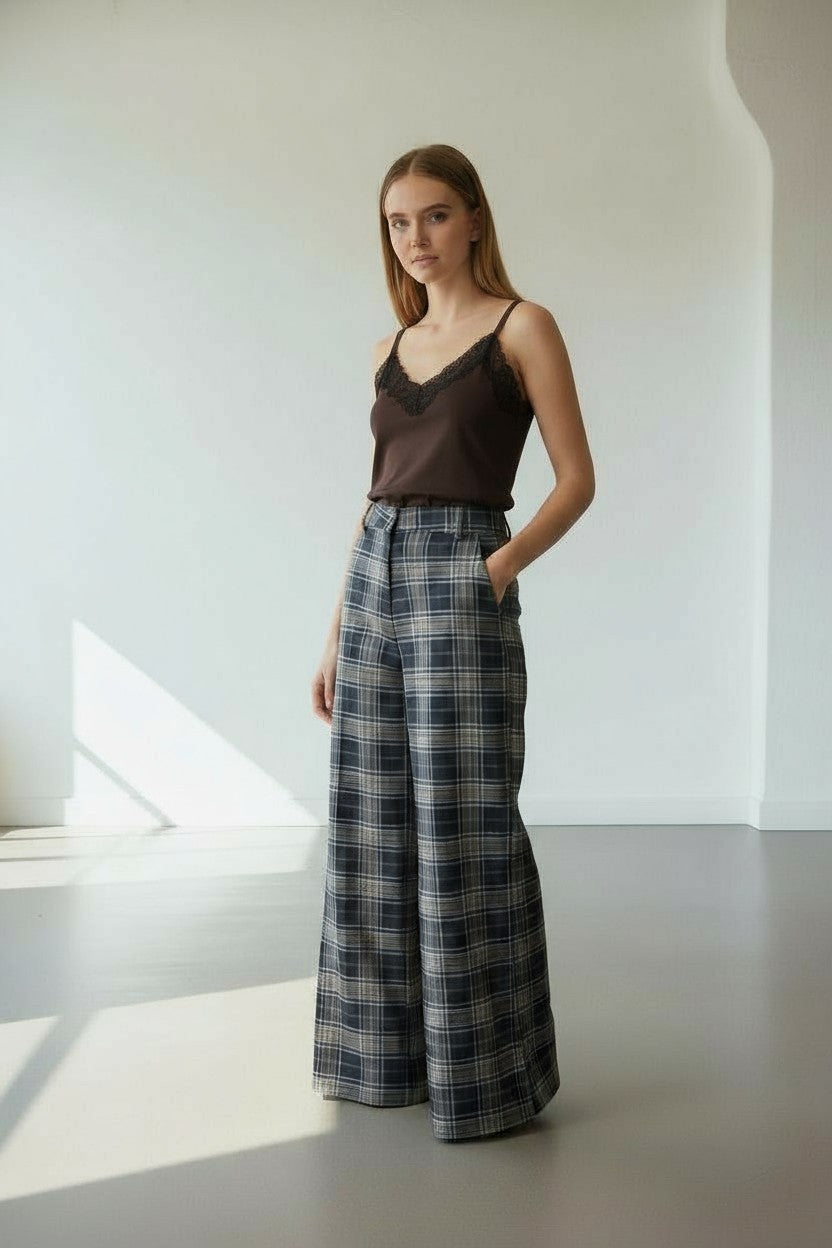 PANTAPALAZZO TARTAN