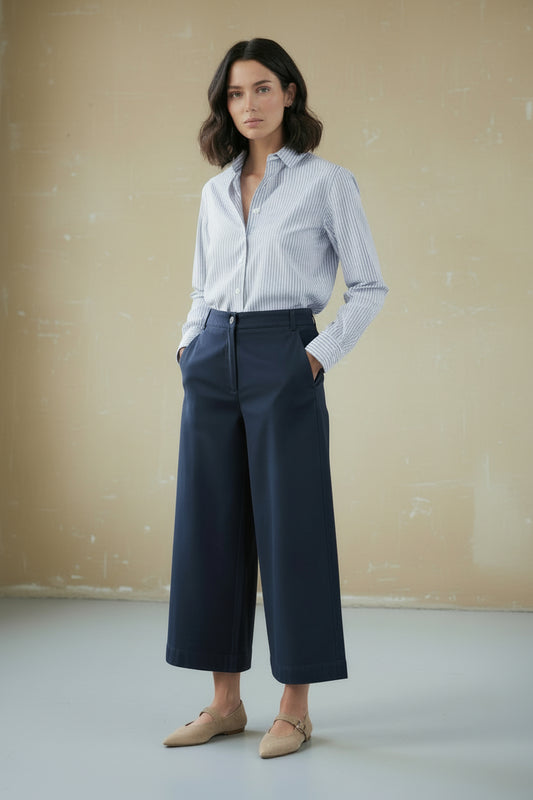 PANTALONE CROPPED DRILL