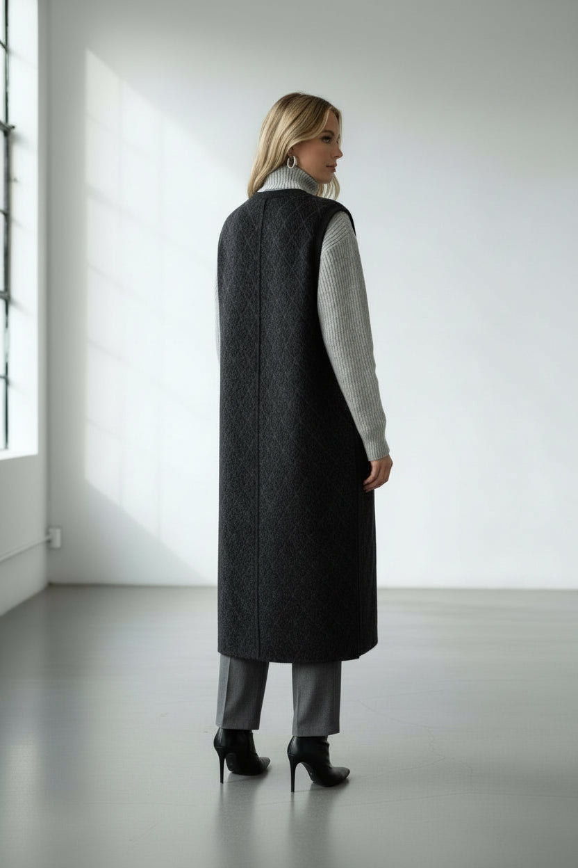 GILET SIMILPELLICCIA PATCH